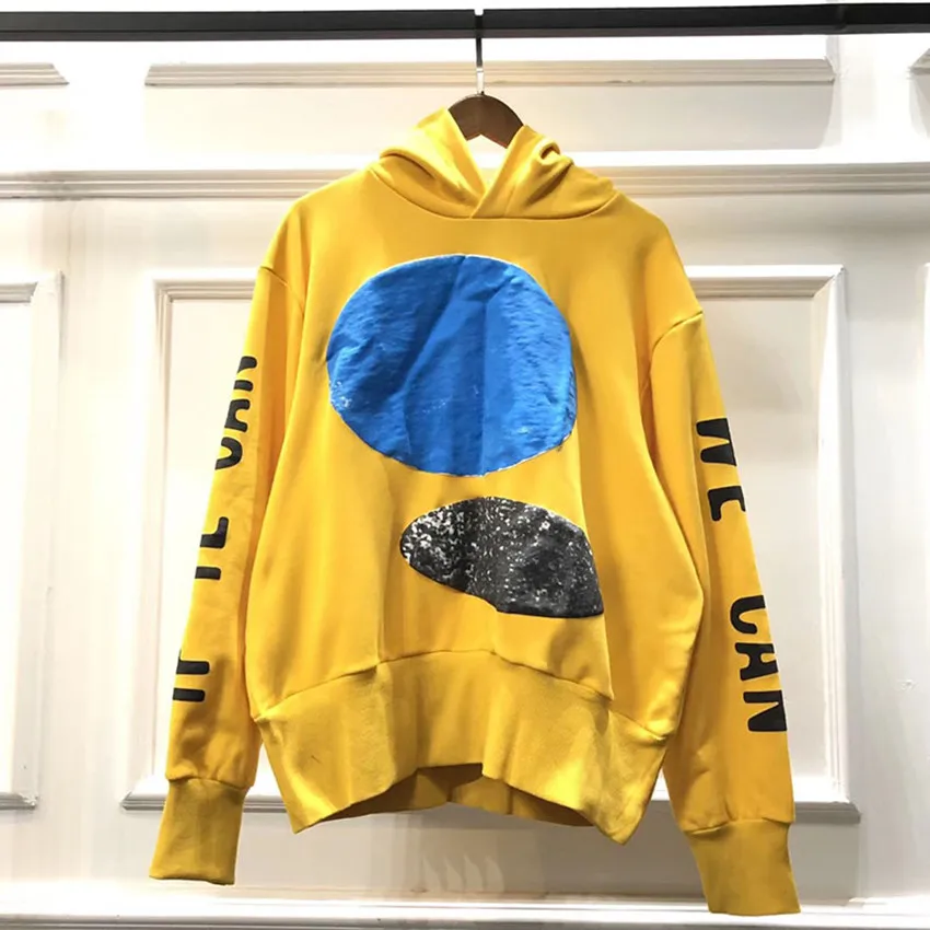 

Jesus Is King Pullover Men Women Best-quality 3D Digital Print Kanye West Sunday Service Yellow Jesus Is King Sweatshirts