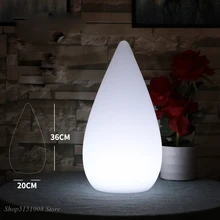 Современные капли воды Настольная лампа RGB светодиодный 16-Цвет ночники Новинка Настольная лампа бар Спальня лампа с 24Key дистанционного Управление Luminaria
