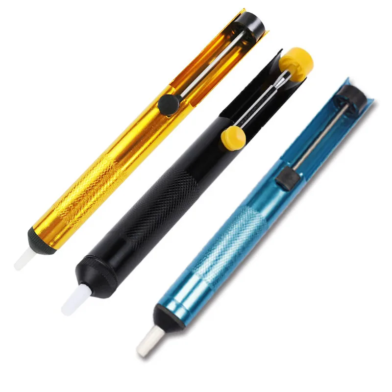 Bomba desoldadora de aluminio Metal Solder Sucker Pen disolder eliminación de alta eficiencia vacío soldadura Desolder herramientas de soldadura de mano