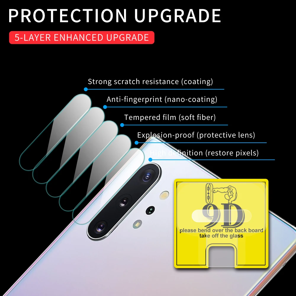 

For Samsung Galaxy Note 10 Pro Tempered Glass Screen Protector Camera Lens Protection Protector For Samsung A90 A80 A40S Film