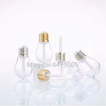 

9ml Silver Light Bulb Lip Glaze Tube Lip Gloss Bottle Lipgloss Tube Refillable Container Empty Makeup DIY Lip Glaze Tube