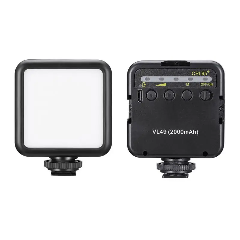 Upgraded Photographic Lighting 5500K soft light board 2000mAh 49 LED Video Photography Lights 14 Screw (13)