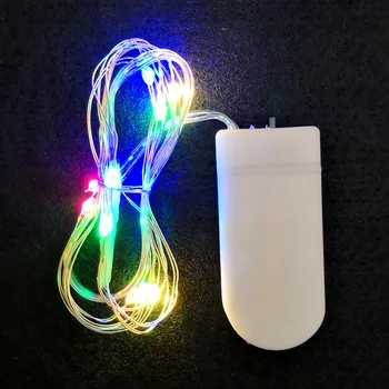

1m 2m 3m Copper Wire Battery Box Garland LED Holiday String Copper Lamp Wedding Home Birthday Party Decoration Flexible Lights