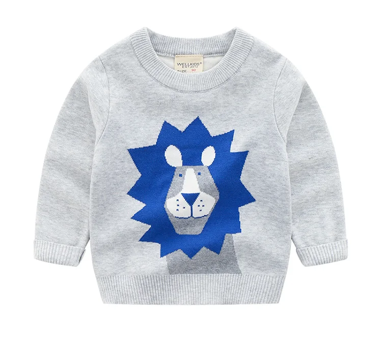 Baby Cartoon Sweater Autumn Clothing New Style Girls Childrenswear Children Pullover Knitting Shirt BOY'S Cotton Knitwear F