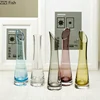 Transparent Glass Vase Creative Oblique Hydroponics Vases for Flowers Artificial Flower Floral Ornaments Desk Home Decor Modern 2