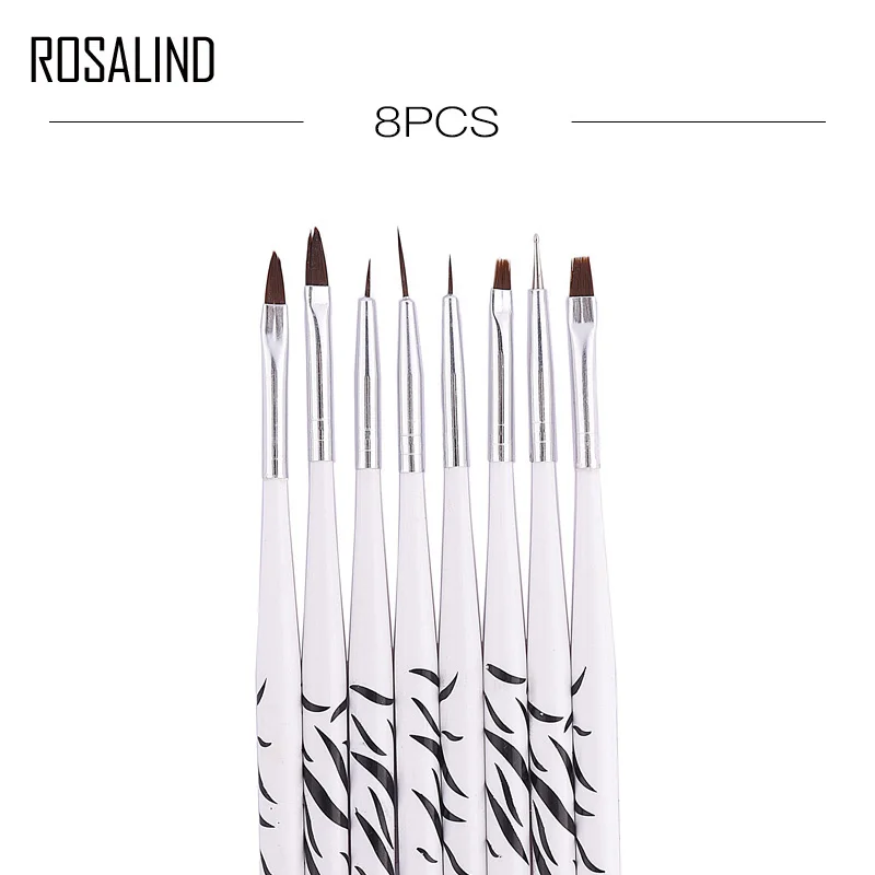 ROSALIND кисти для ногтей гель акриловая пудра украшение Раскрашивание УФ