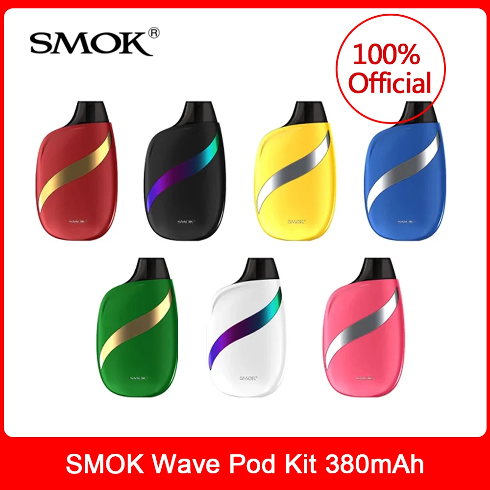 SMOK Wave Pod-Kit de cigarrillo electrónico vs rolo, Original, 380mAh, lápiz de vapeo prince