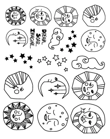 CLEAR STAMP bird sun DIY Scrapbook Card album paper craft silicon rubber roller transparent stamps 888
