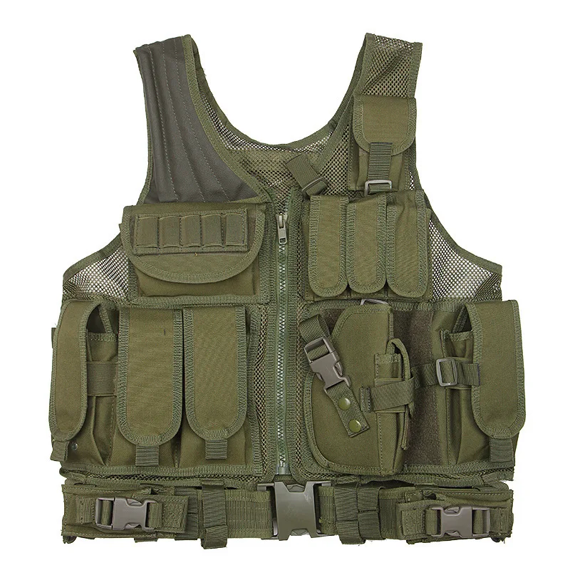 

Outdoor Training Vest Multi-functional Combination Molle Expand Waistcoat CS Camouflage Outdoor Tactical wang bei xin