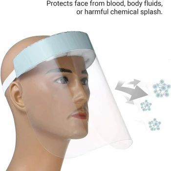

Unisex Anti-saliva Transparent Face Shield Anti-Splash Protection Face Cover Safety Glasses & Goggles