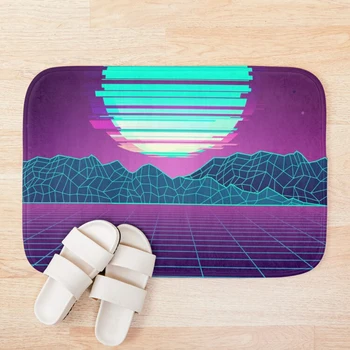 

80 s Glitch of the Future Aesthetics Bath Mat Custom One Direction Doormat Home Decor Door mat Floor Mat Bath Mats foot pad
