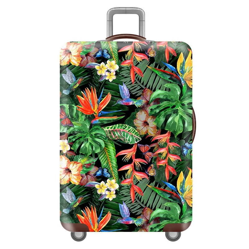 B Luggage cover Новые цветы эластичный багажный Защитный чехол Модный унисекс багажный чехол для 18-32 дюймов костюм чехол Аксессуары для путешествий - Цвет: B Luggage cover