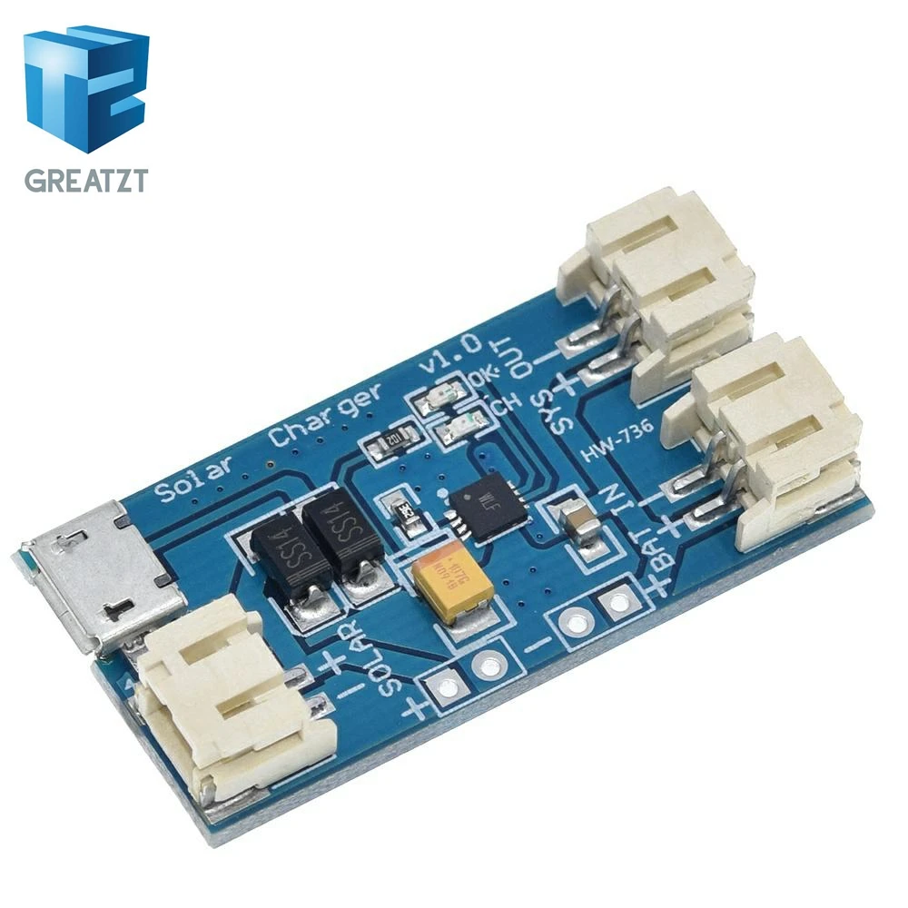 GREATZT 500Ma мини плата зарядного устройства Lipo на солнечной батарее CN3065 для литиевой