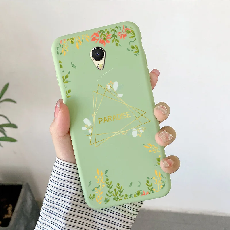 cases for meizu back For Meizu Mx6 Case Cartoon Pattern Silicone Candy Colors Painted Flower Butterfly Fundas Shell Shockproof Phone Soft Cover Cases For Meizu Cases For Meizu