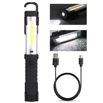 

New Protable COB Work Light Magnetic USB Rechargeable Emergency Auto Repair Light Work Light Flashlight Worklight Outdoor