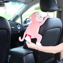 Инновационная коробка для салфеток Милая обезьяна бумажные игрушки коробка для салфеток крышка коробка-держатель для салфеток коробка для хранения бумаги для ванной комнаты автомобиля спальни