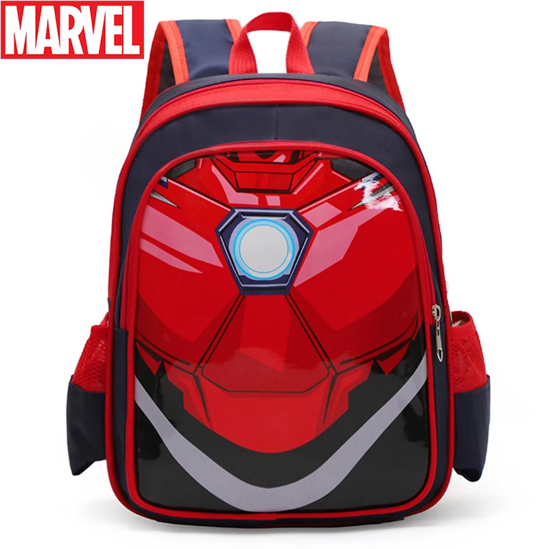 Marvel Brand Boys Cartoon Spiderman Backpack Bags For Student Captain Large Capacity Handbags Kid Iron Man Waterproof Schoolbags