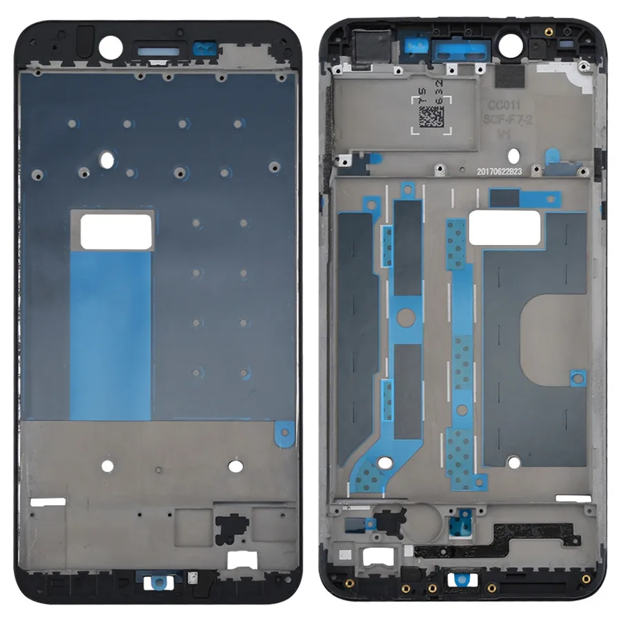 1 шт. Высокое качество для OPPO A77/F3 передний корпус ЖК-рамка - Цвет: Черный