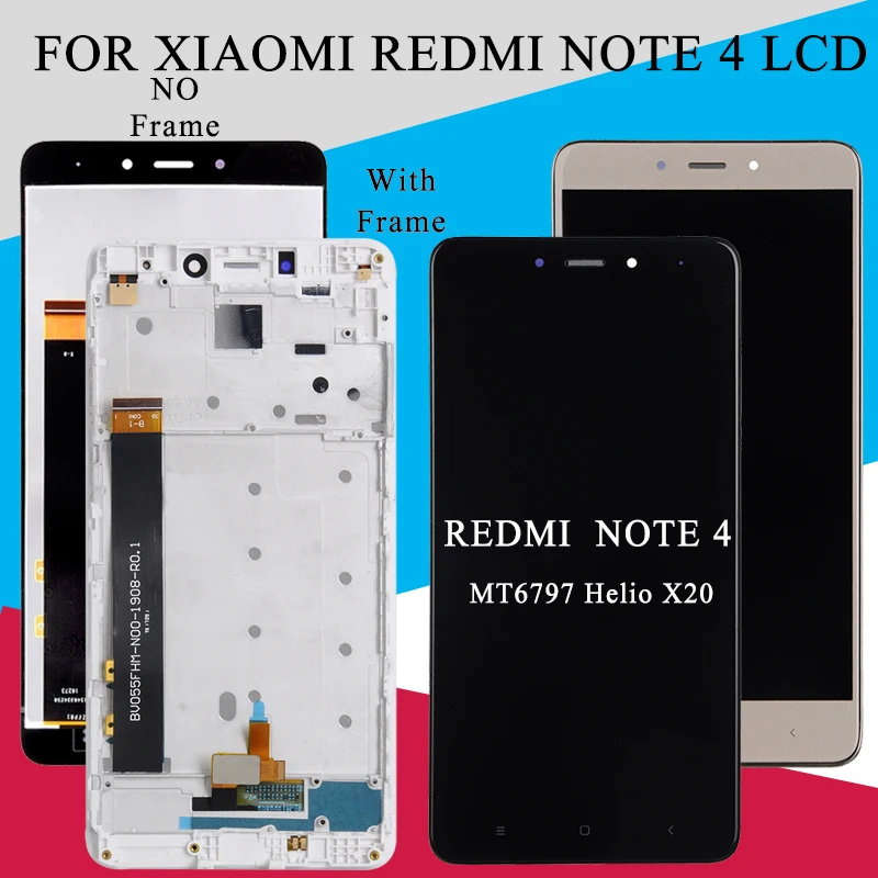 Акция Catteny 5 дюймов для Redmi Note 4 запасная часть дисплея Xiaomi ЖК кодирующий
