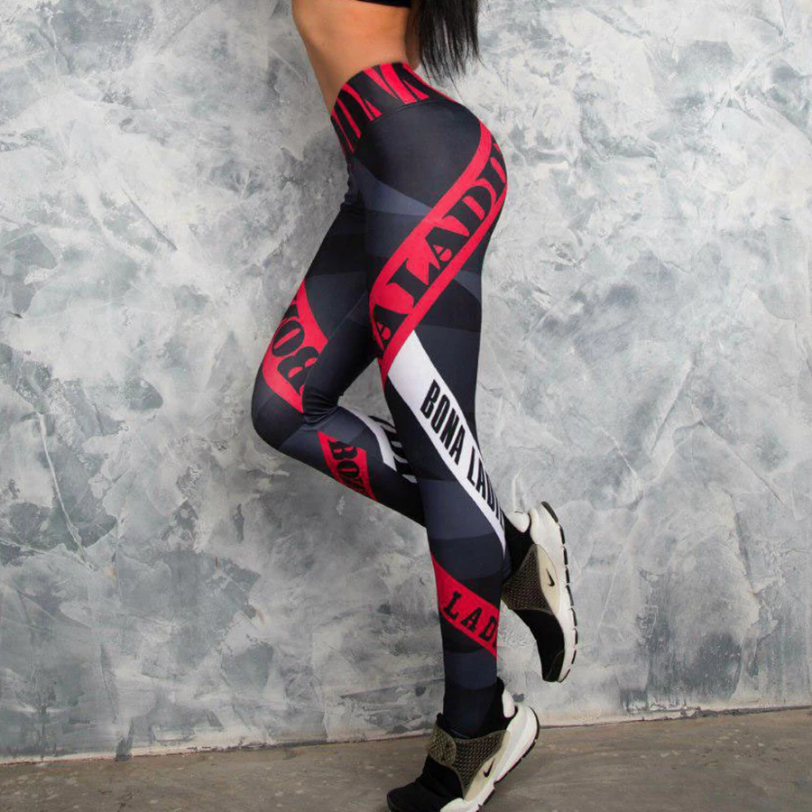 Женские эластичные спортивные брюки с принтом, штаны для йоги, Леггинсы для йоги, колготки для бега, спортивные Леггинсы, одежда для спортзала, фитнеса, йоги
