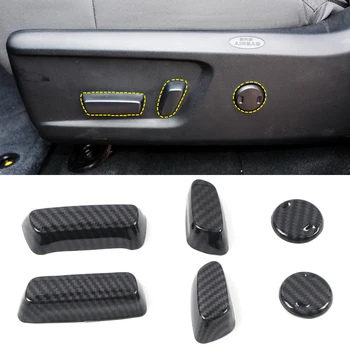 

For Toyota Tundra 2014-2019 Black Interior Seat Adjustable Buttons Cover Trim 6PCS Car Accessories (Not For 2-Door Version)