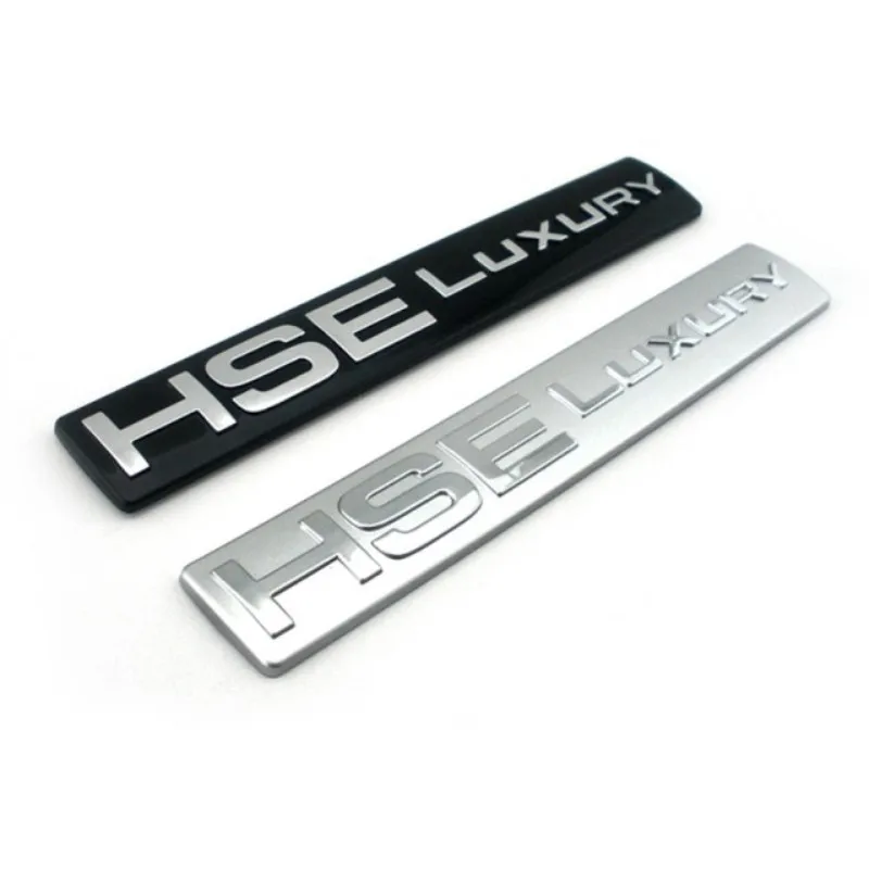 HSE LUXURY Emblem Badge Decals For Land Rover Discovery 4 Rear Tailgate LR4 LR3 Auto ABS HSE LUXURY Car Stickers Logo Accessorie