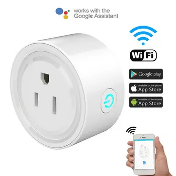 

Smart Wifi Power Plug with Surge Protector Voice Control Smart Home Wifi Wireless Socket Outlet Work with Alexa Google Home Tuya