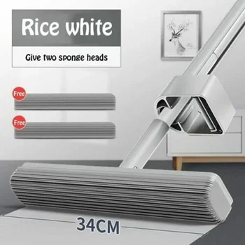 

Glue Cotton Mop 180 Degree Spin Water Absorbent Adjustable Home Floor Cleaning Tool TB Sale