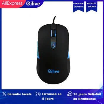 

QILIVE SOURIS avec fils GAMING 3200 DPI 3560 Noir et Bleu