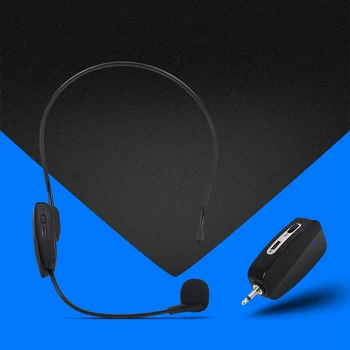

2.4G Headset Microphone Supercardioid Professional Wireless Head-Wear Mic Voice Amplifier for Speech Teaching