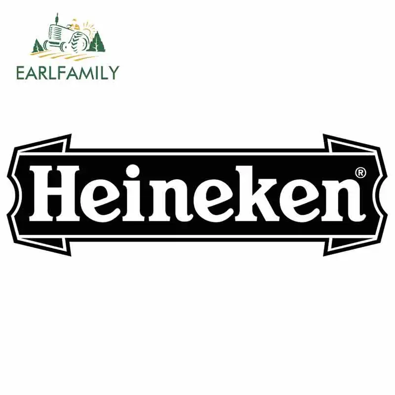 EARLFAMILY, 13 см x 9,2 см, для Heineken, граффити, наклейка, сделай сам, аниме, тело, для автомобиля, виниловая, автомобильная пленка, индивидуальная, креативная наклейка s