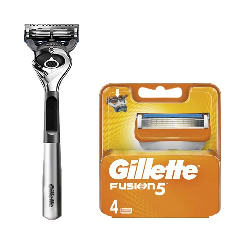 

Gillette Fusion 5 Proglide Metal Razors Men Razor Blade Shaver Machine for Shaving Blades Cassettes Replacebale Blades No Base