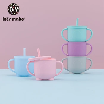 

Let'S Make 1 Set Baby Feeding Cups Baby Learning Baby Drinkware silicone Sippy Cups For Toddlers & Kids With Silicone Sippy Cup