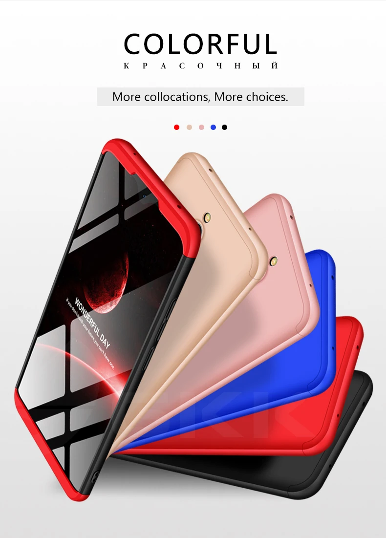 GKK, Роскошный чехол для Xiaomi Redmi 8, 8A, чехол 360, полная защита, тонкий, двойная броня, противоударный, жесткий, матовый, для Redmi 8, 8A, чехол, Fundas