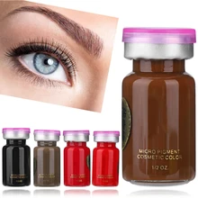 8ml Natural Plant Tattoo Ink Longlasting Lip Eyebrow Eye Tattoo Pigment Makeup Semi-pernament Ink Coloring Beauty Tool Supplies