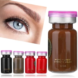 8ml Natural Plant Tattoo Ink Longlasting Lip Eyebrow Eye Tattoo Pigment Makeup Semi-pernament Ink Coloring Beauty Tool Supplies