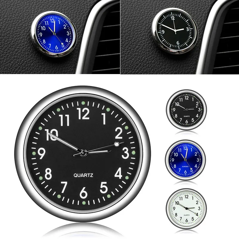 

Automobiles Clock Car Timepiece Mini Car Clock Dashboard Decoration Aluminium Alloy 4 Color
