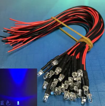 

12V with line LED / 3mm white hair blue / highlight concentrated 12 volts inline LED / lamp bead line length 20CM