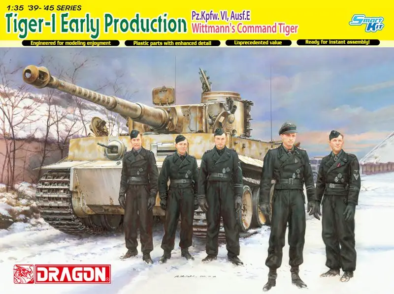DRAGON 6730 1/35 масштаб Tiger-1 Раннее Производство Pz.Kpfw.VI Ausf.E дисплей бака детская игрушка