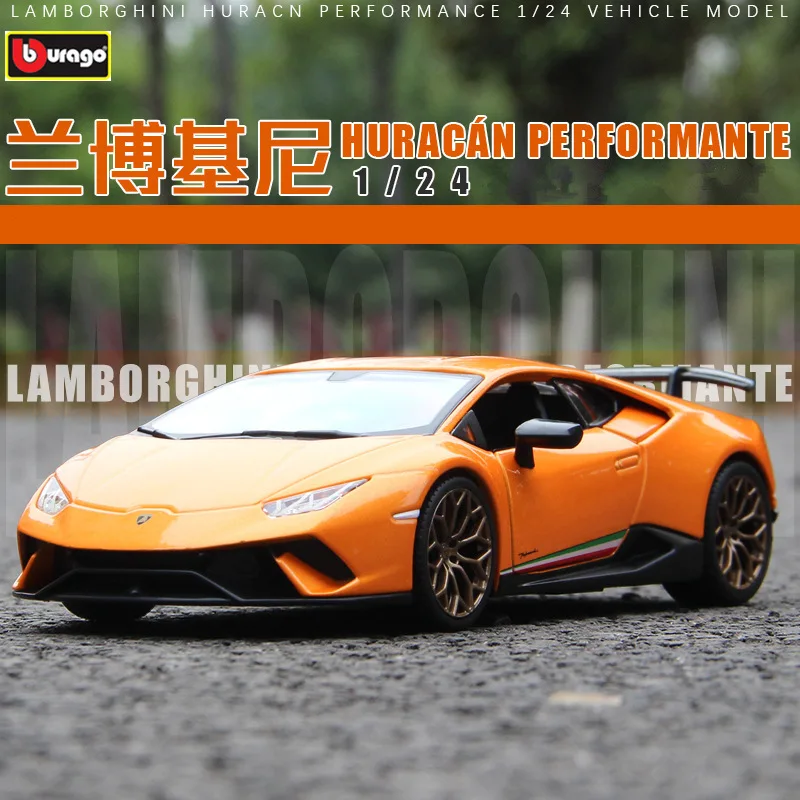 Модель автомобиля Bburago в масштабе 1:24 Lamborghini hurricane из сплава имитация украшение