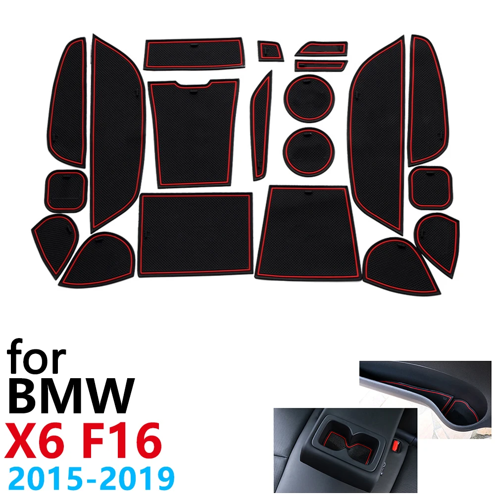 Противоскользящий резиновый коврик для BMW X6 F16 X6M M power 2015 ~ 2019 автомобильные