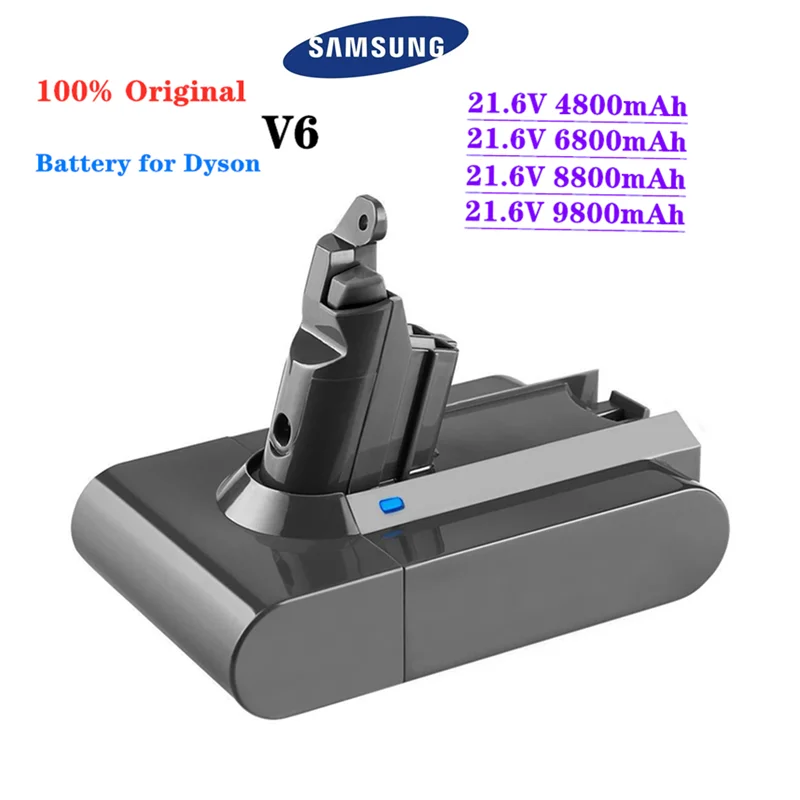2022 New V6 21.6V 9800mAh Li-ion Battery for Dyson DC58 DC59 DC61 DC62 Vacuum Cleaner SV09 SV07 SV03 SV04 SV06 SV05 | Электроника
