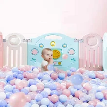 Macaron Bola de océano ecológica de colores mezclados para corralito de bebé colorida piscina de agua suave bola de olas oceánicas juguetes divertidos para bebés y niños