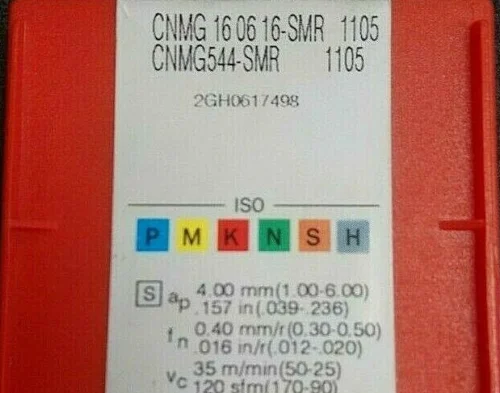 10 шт. твердосплавная вставка CNMG 160616-SMR 1105