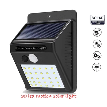 

1-4Pcs 30 LED Solar Lamp Motion Sensor Wall Light Outdoor Courtyard Garden Garage Security Lamp Waterproof Solar Street Light en