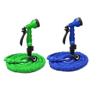 

25Ft Garden Hose with 7 Function Hose Nozzles with Double Latex Core Extra Strength Lightweght Expanding Hose
