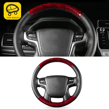 

CarMango Car Steering Wheel Covers Leather With Needle and Thread Interior Accessory For Toyota Land Cruiser Prado 150 J150 2700