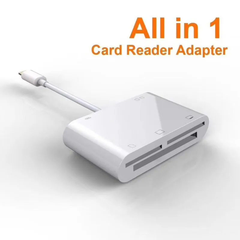 

Compatible CF/XD/M2/SD/TF Card Reader For iPhone iPad Mini / Pro Air iOS For Lingtning to SD TF Card Adapter Digital Camera Kit