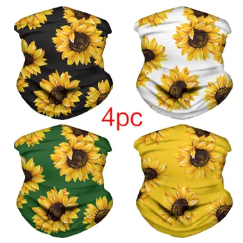 

Hair Scarf Bandanas 4 Pack Unisex Outdoor Headband Magic Sunscreen Scarf Neck Windproof Sun Protection Reusable Head Scarf