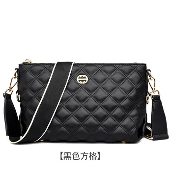 

2020 new style Xiaoxiangfeng wide shoulder strap lady's bag fashion one-shoulder deluxe square bag oblique shoulder bag